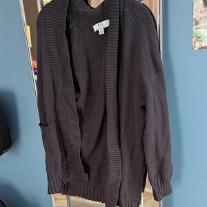 Women's Black Sweater Cardigan